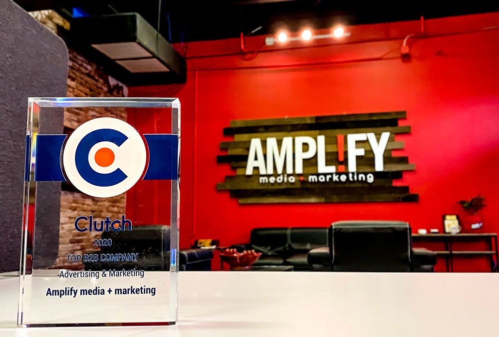 Amplify media + marketing Proud to be Named a Top Digital Marketing Firm in Texas by Clutch!